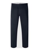 Selected Homme Slh172-Slim Tape Ron Pleat Pant Marinblå