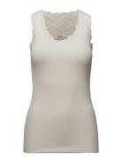 Cream Vanessa Top Vit