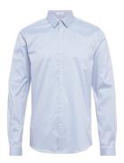 Lindbergh Plain Twill Stretch Shirt L/S Blå