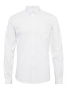 Lindbergh Plain Twill Stretch Shirt L/S Vit