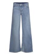 Monki Imoo Low Waist Wide Leg Jeans Blå