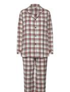 Lady Avenue Cotton Flannel Pyjamas Brun