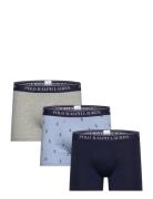 Polo Ralph Lauren Underwear Classic Stretch-Cotton Trunk 3-Pack Marinb...