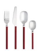 Aida Confetti Cutlery 16 Pcs Chili Röd