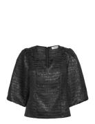 Minus Msmelbi V-Neck Blouse Svart