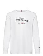 Tommy Hilfiger Monotype 1985 Reg Tee Ls Vit