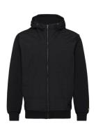 Lyle & Scott Hybrid Quilted Zip Through Hoodie Svart