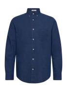 GANT Reg Indigo Dot Shirt Blå