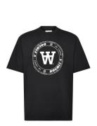 Double A By Wood Wood Asa Tirewall T-Shirt Gots Svart