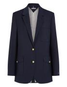 Tommy Hilfiger Cool Wool Relaxed Sb Blazer Marinblå