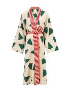 Anna + Nina Christmas Forest Long Kimono Multi/patterned