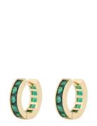 SNÖ Of Sweden Tina St Ring Ear G/Green - Guld