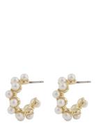 SNÖ Of Sweden Mayfair Pearl Irregular Oval Ear G/White - Guld