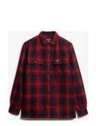 Superdry Wool Miller Overshirt Röd