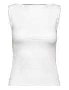 Weekday Boatneck Sleeveless Top Vit