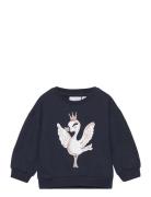 Name It Nmfvalona Ls Long Boxy Sweat Unb L1 Marinblå