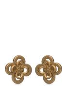 Tory Burch Kira Clover Stacked Stud Guld