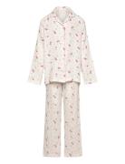 Lindex Pyjamas Set Gauze Aop Multi/patterned