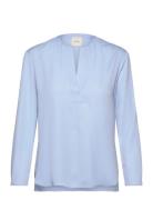 Calvin Klein Recycled Cdc Ls V Neck Blouse Blå