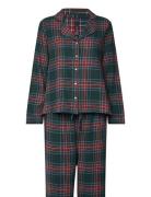 Hunkemöller Flannel Pyjama Set Grön