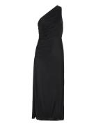 French Connection Talitha Plisse Maxi Dress Svart