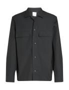 Calvin Klein Cotton Blend Overshirt Svart