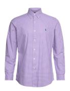 Polo Ralph Lauren Custom Fit Gingham Stretch Poplin Shirt Lila