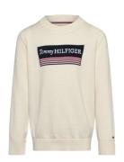 Tommy Hilfiger Monotype 1985 Reg Sweater Kräm