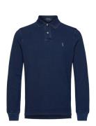 Polo Ralph Lauren Custom Slim Fit Indigo Mesh Polo Shirt Marinblå