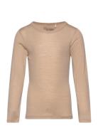 Huttelihut T-Shirt Ls Wool Beige