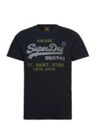 Superdry Vl Heritage Relaxed Tee Marinblå