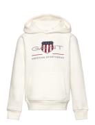 GANT Archive Shield Hoodie Vit