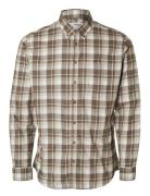 Selected Homme Slhslimowen-Brushed Shirt Ls D Brun