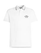 Tommy Hilfiger Left Chest Graphic Reg Polo Vit