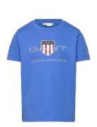 GANT Archive Shield Ss T-Shirt Blå