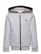 BOSS Hooded Cardigan Grå