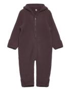 Huttelihut Pram Suit Wool Fleece Brun