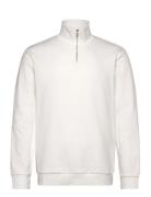 Lindbergh Jersey Half Zip Sweat Vit