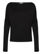 Weekday Drapy Long Sleeve Top Svart