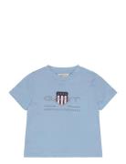 GANT Archive Shield Ss T-Shirt Blå