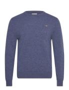 GANT Extrafine Lambswool C-Neck Blå