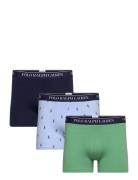 Polo Ralph Lauren Underwear Classic Stretch-Cotton Trunk 3-Pack Marinb...