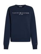 Tommy Hilfiger Mdrn Reg Corp Logo C-Nk Swtshrt Marinblå