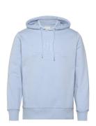 GANT Reg Tonal Shield Hoodie Blå