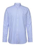 Polo Ralph Lauren Slim Fit Striped Stretch Poplin Shirt Blå