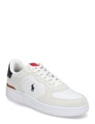 Polo Ralph Lauren Masters Court Suede-Leather Sneaker Vit