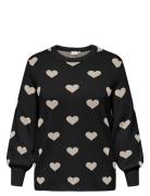 ONLY Carmakoma Carmontana Ls Jq O-Neck Knt Svart