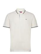 Tommy Jeans Tjm Reg Tipped Polo Vit