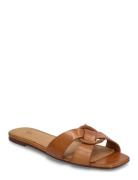 Polo Ralph Lauren Leather O-Ring Sandal Brun