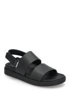 Calvin Klein Flat Adj Sandal Eyelet Svart